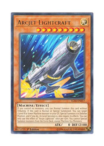 Amazon.co.jp: 遊戯王 英語版 IGAS-EN017 Arcjet Lightcraft アーク